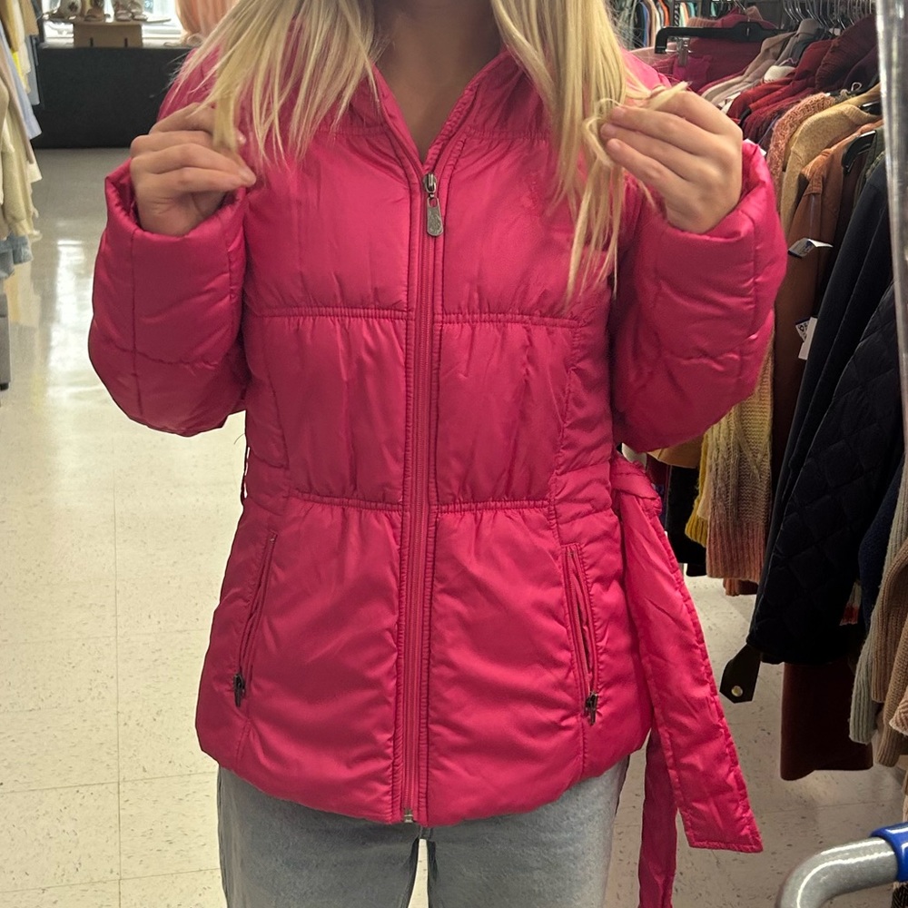 Women's Pink Polo Assn. Puffer Jacket Medium